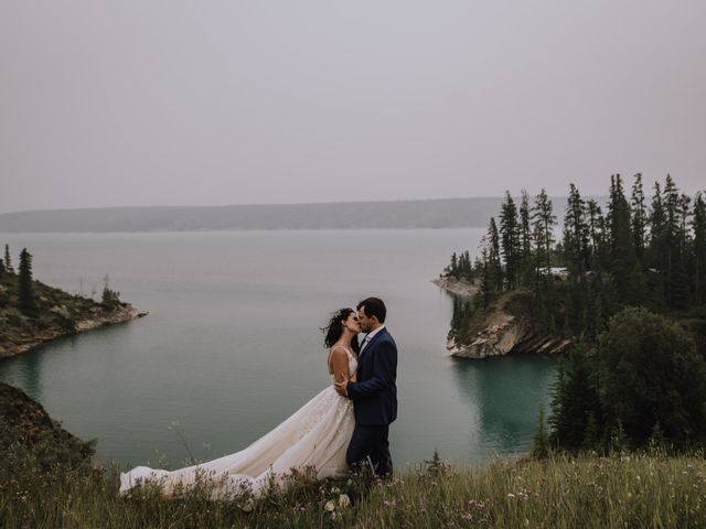 Richard and Ashlee&apos;s wedding in Nordegg, Alberta 16