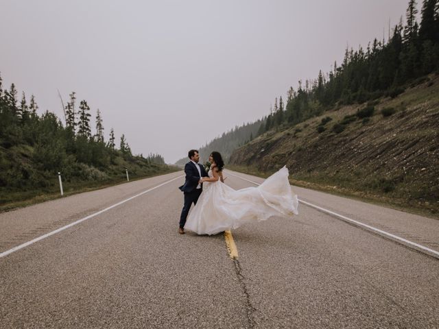 Richard and Ashlee&apos;s wedding in Nordegg, Alberta 17