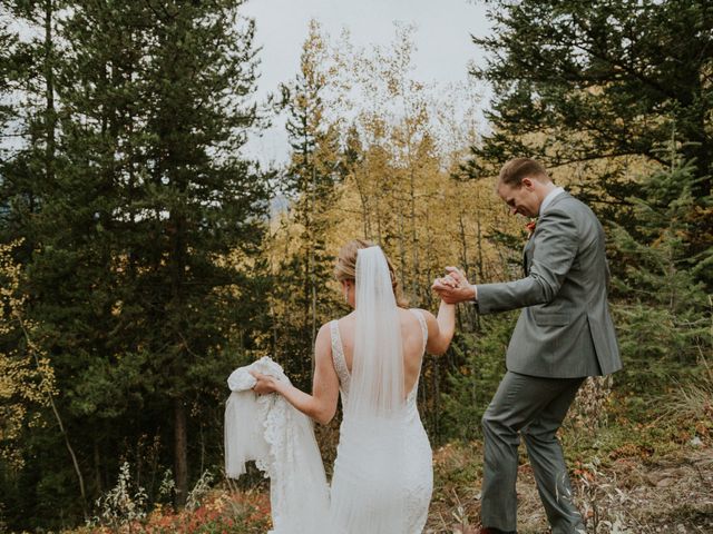 Aaron and Lisa&apos;s wedding in Canmore, Alberta 32