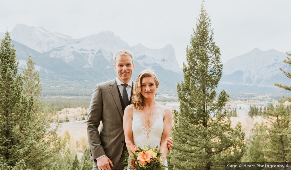 Aaron and Lisa's wedding in Canmore, Alberta