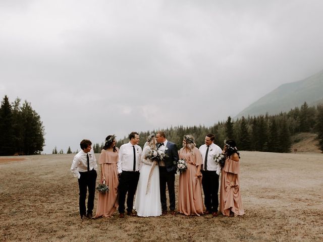 Tanner and Jenalee&apos;s wedding in Kananaskis, Alberta 25