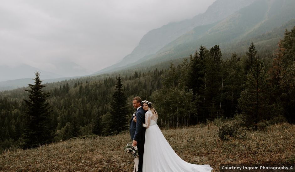 Tanner and Jenalee's wedding in Kananaskis, Alberta