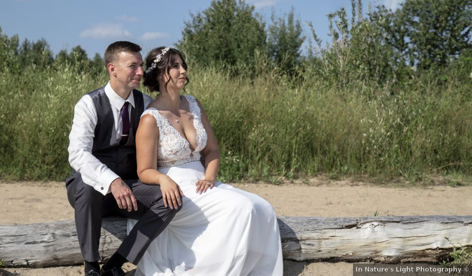 Caleb and Cassandra's wedding in Bentley, Alberta