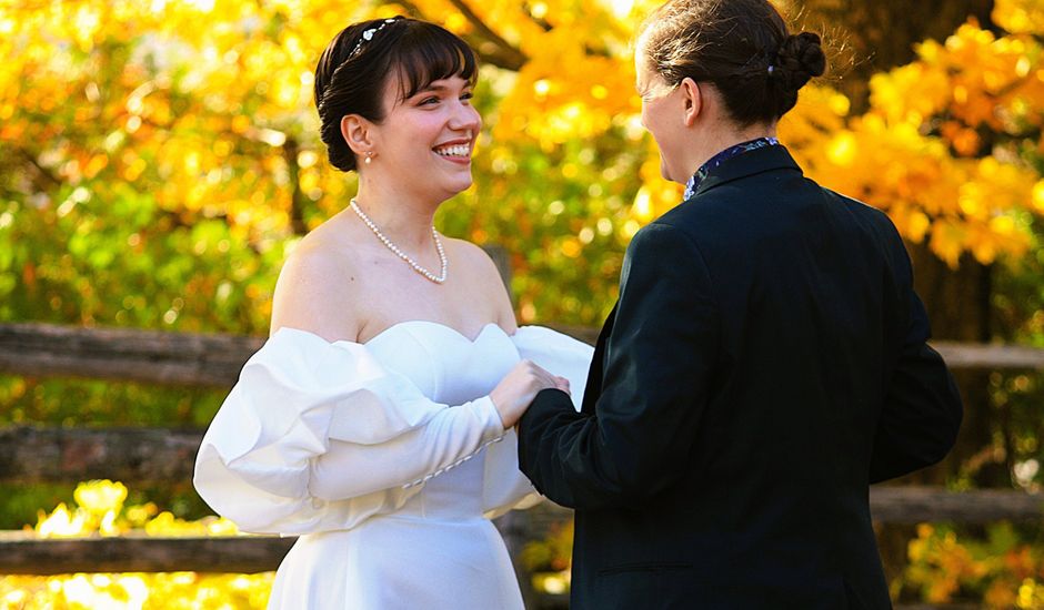 Catherine and Emel's wedding in Tingwick, Quebec