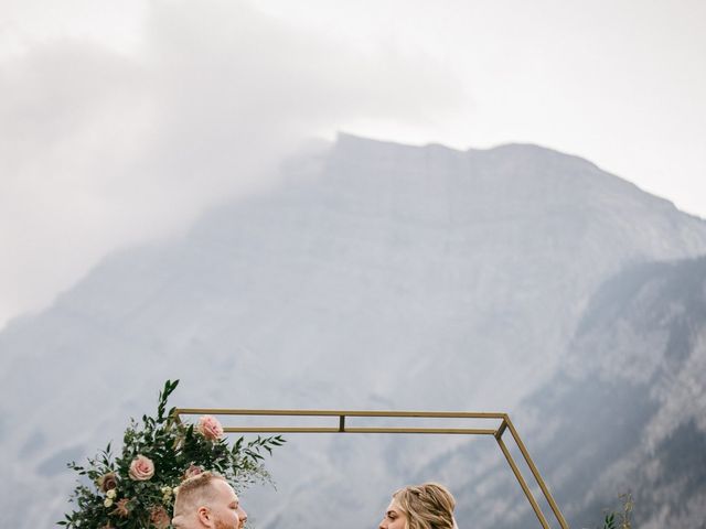 Blair and Brittany&apos;s wedding in Banff, Alberta 32