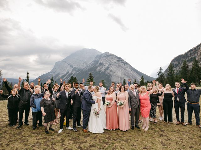 Blair and Brittany&apos;s wedding in Banff, Alberta 61