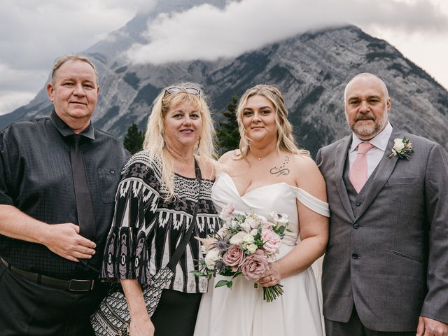 Blair and Brittany&apos;s wedding in Banff, Alberta 65