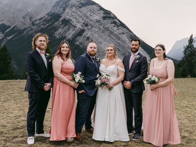 Blair and Brittany&apos;s wedding in Banff, Alberta 75