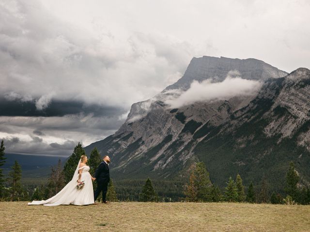 Blair and Brittany&apos;s wedding in Banff, Alberta 93