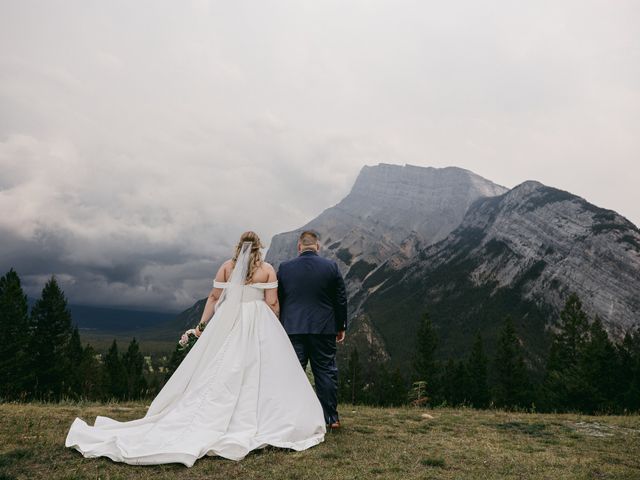 Blair and Brittany&apos;s wedding in Banff, Alberta 98