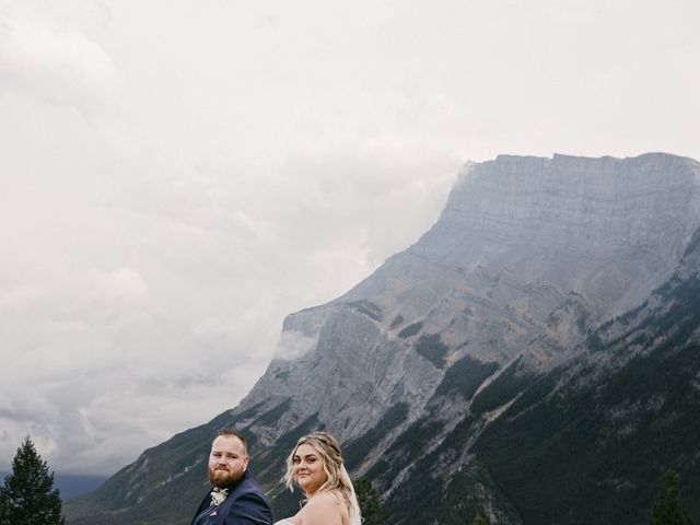 Blair and Brittany&apos;s wedding in Banff, Alberta 100
