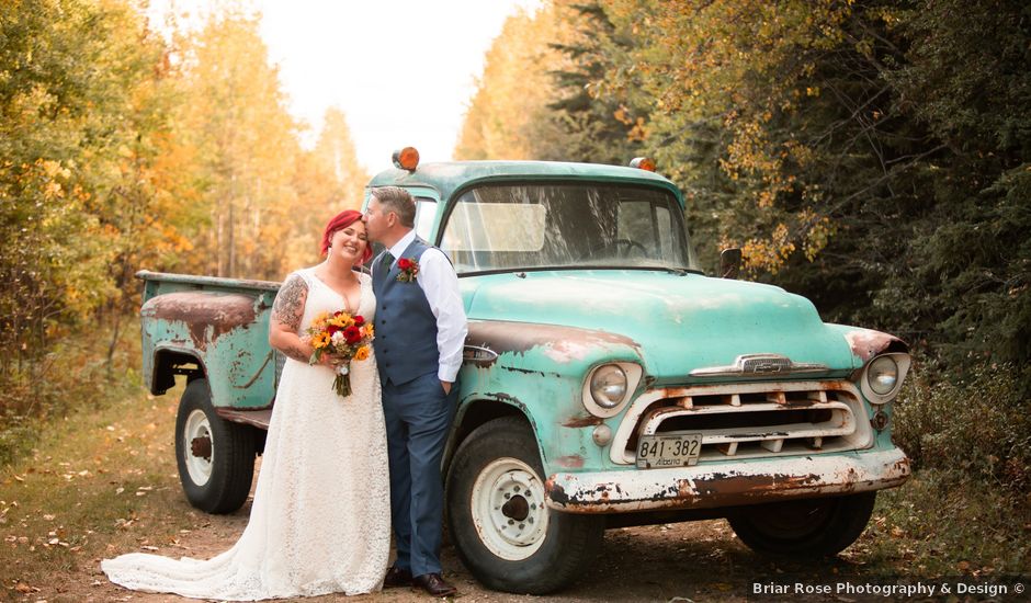 Raymond and Chanese's wedding in Cynthia, Alberta