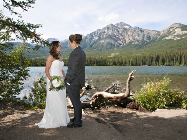 Amanda and Caroline&apos;s wedding in Jasper, Alberta 24