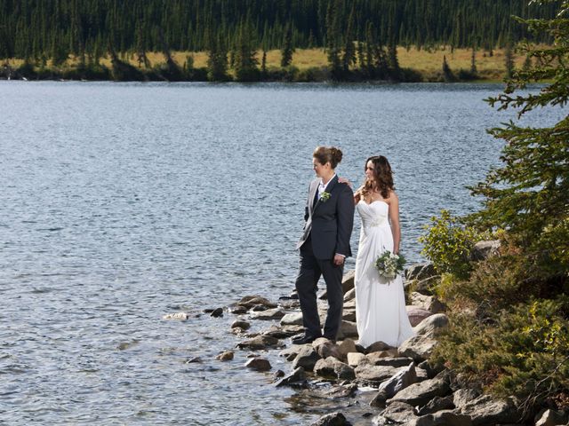 Amanda and Caroline&apos;s wedding in Jasper, Alberta 27