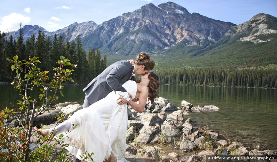 Amanda and Caroline's wedding in Jasper, Alberta