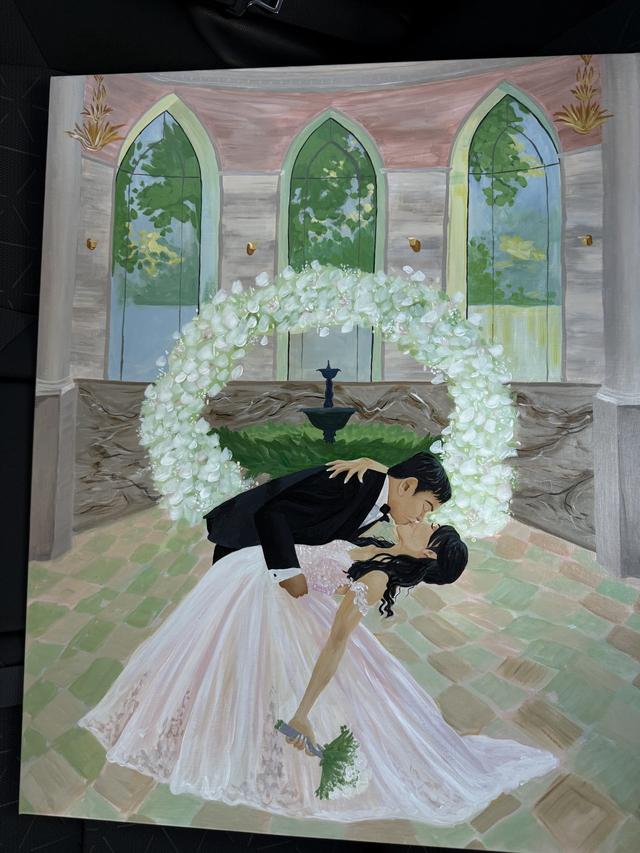 August in every brush - Live Wedding Painter - 1