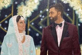 August in every brush - Live Wedding Painter - 2