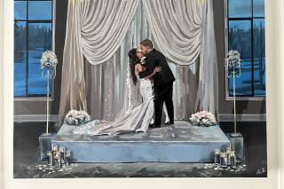 Alyssa Falcao Live Wedding Painter - 1