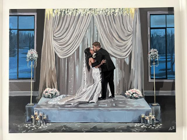 Alyssa Falcao Live Wedding Painter - 1