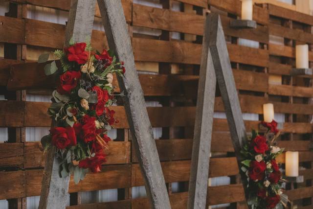 Red Barn Flowers 2