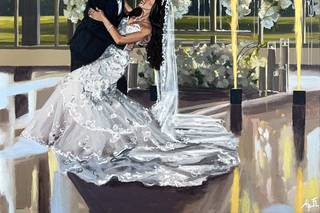 Alyssa Falcao Live Wedding Painter - 3