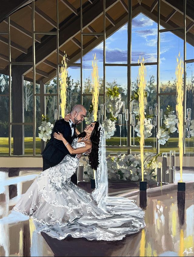 Alyssa Falcao Live Wedding Painter - 2