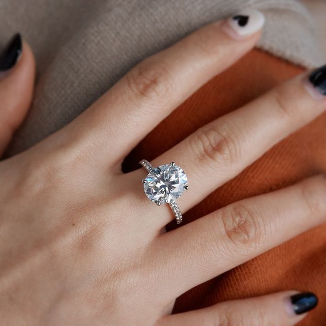 Post your moissanite engagement rings! 3