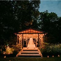 Candlelit location for cake cutting