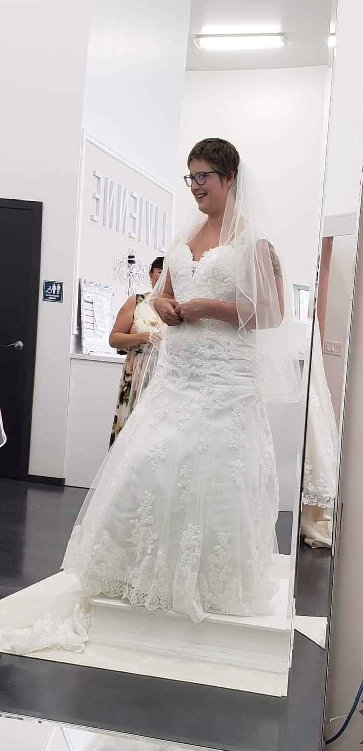 Along the road of finding a wedding dress