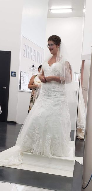 Along the road of finding a wedding dress