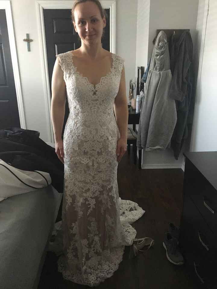 What do you love most about your wedding dress? - 1