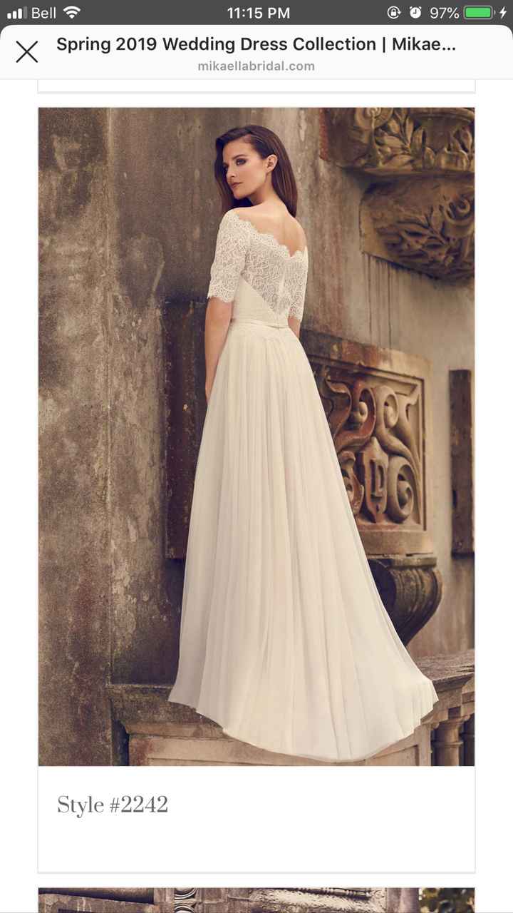 Any brides wear a Mikaella Bridal dress? - 1