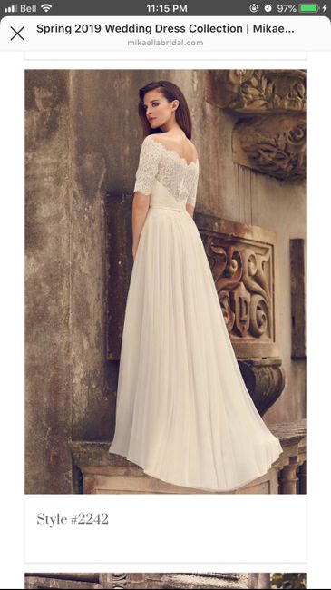 Any brides wear a Mikaella Bridal dress? - 1