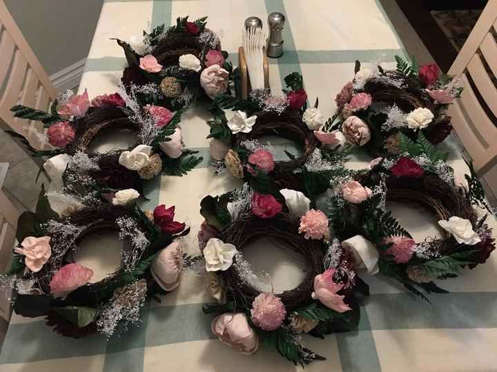 Is anyone else doing Burgundy & Blush Decor? - 2