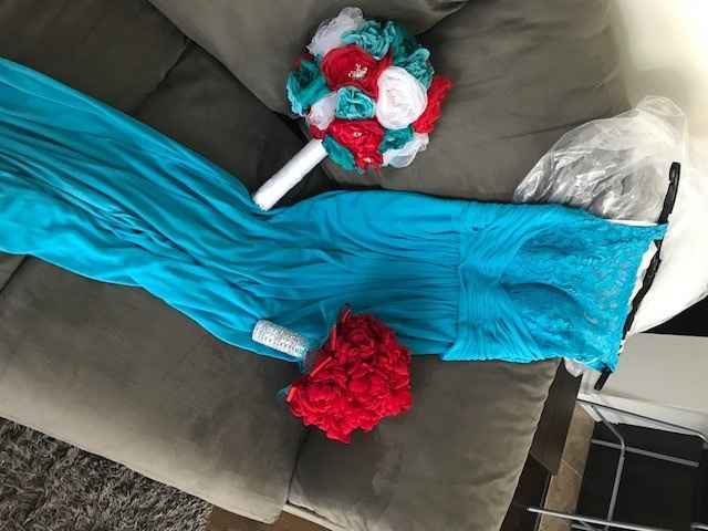 Bouquets and Dress