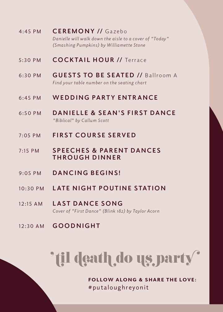 Wedding programs - 2