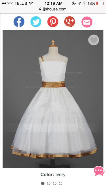 Do you already have your flower girl dress? - 1