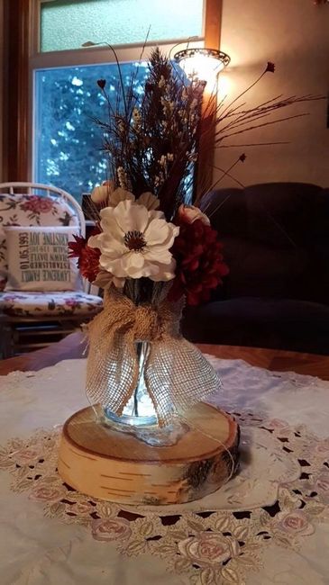 Front view of center pieces