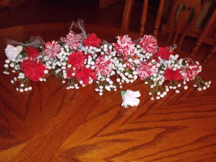 Hand made carnations
