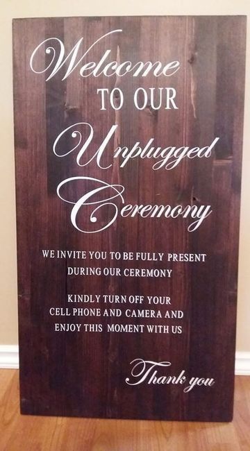 Signage at wedding 3