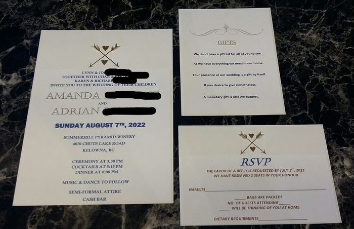 Wedding invitation formatting! 2