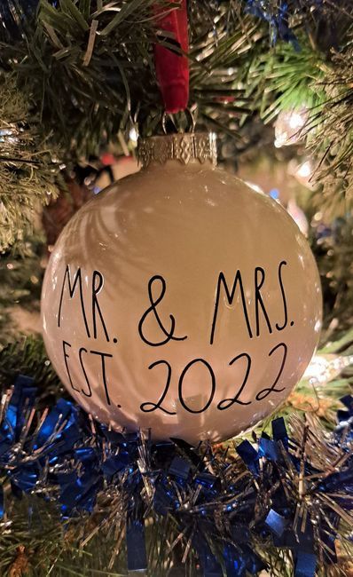 Engagement and Wedding Christmas Ornaments! 1