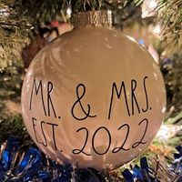 Engagement and Wedding Christmas Ornaments! - 1