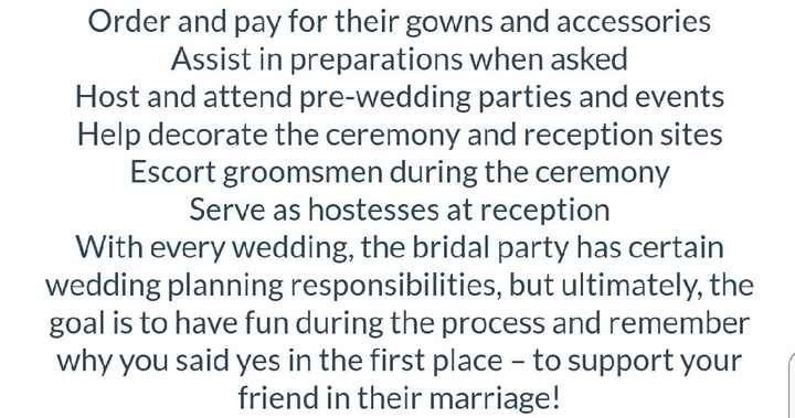 Roles and responsibilities of wedding party - 3