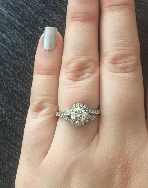 Let’s see those beautiful engagement/wedding rings! 10