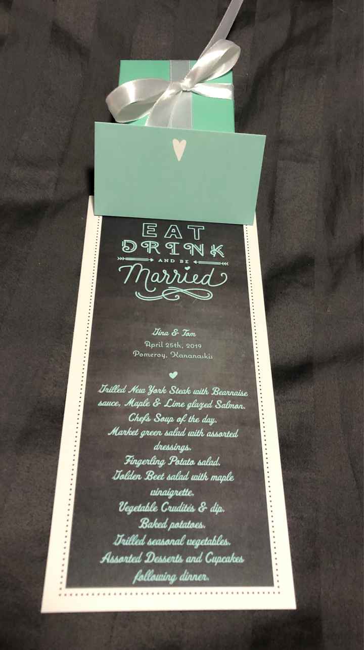 What are you giving as a wedding favour? - 1