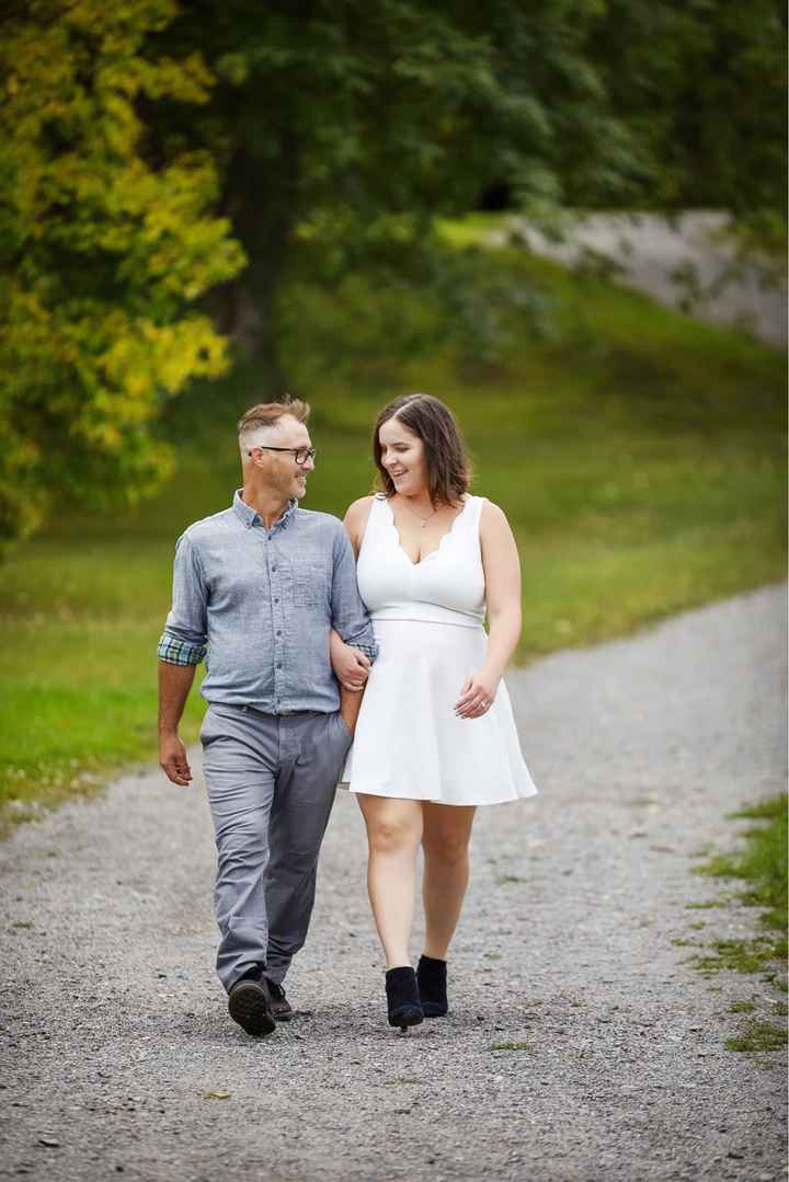 White dress for engagement photos? - 1