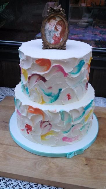Watercolour cake