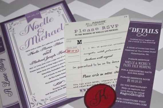 Book Themed Invitation