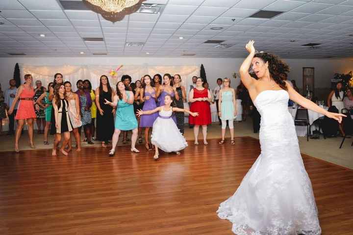 I caught the bouquet!